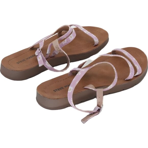 Steve Madden Rhinestone Daisy Sandals for Girls Size 2 - Picture 3 of 6